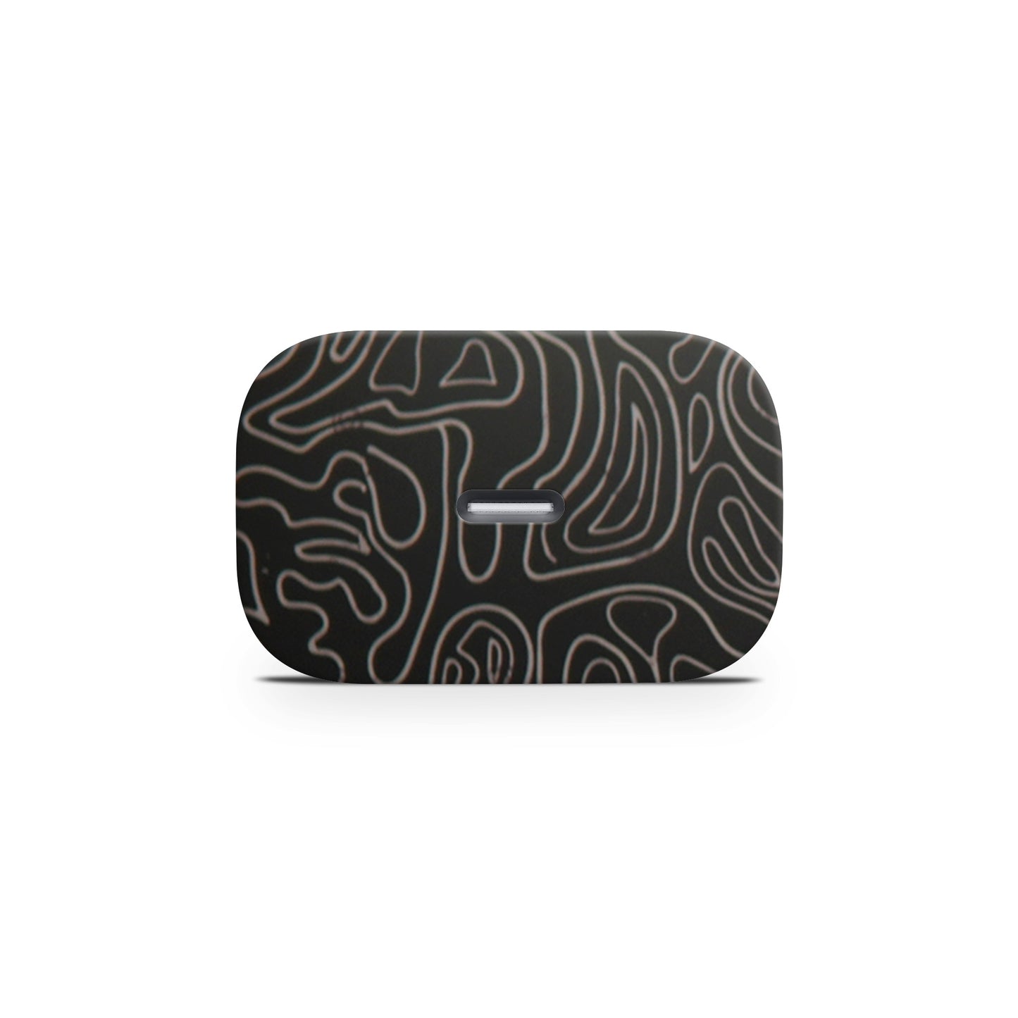 White Line Swirl Matte Finish Latest Skin For Charger