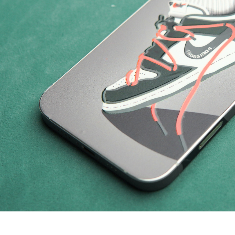 New Grey Sneaker 3D Textured Phone Skin - Skinly