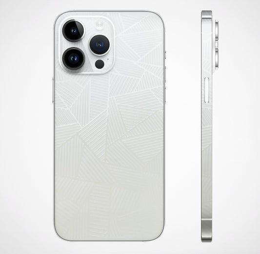 Transparent Geometric Texture 3D Phone Membrane Skin