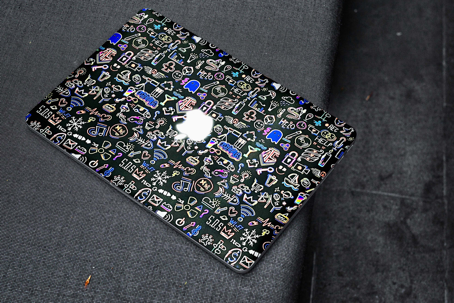 Colourful Doodles Matte Finish Laptop Skin