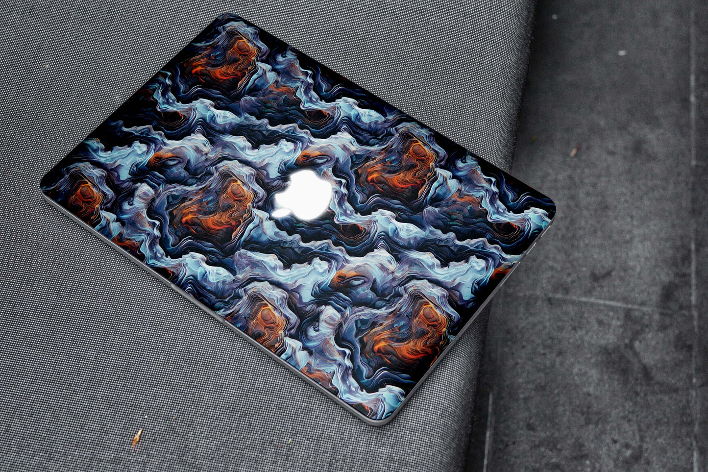 Wave Art Form Matte Textured Laptop Skin