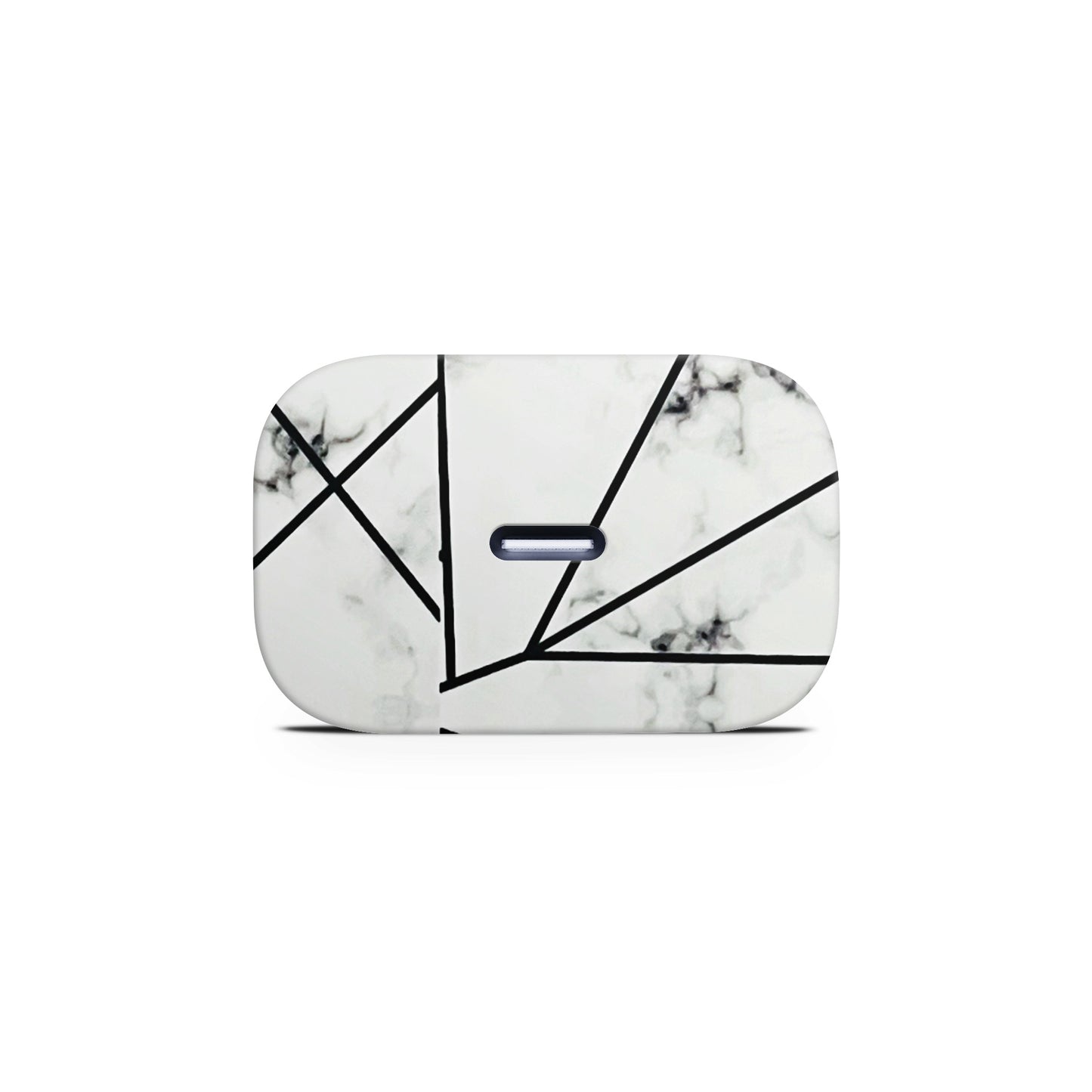 White Marble 3D Finish Skin For Charger