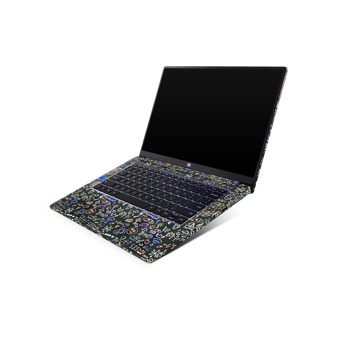 Colourful Doodles Matte Finish Laptop Skin