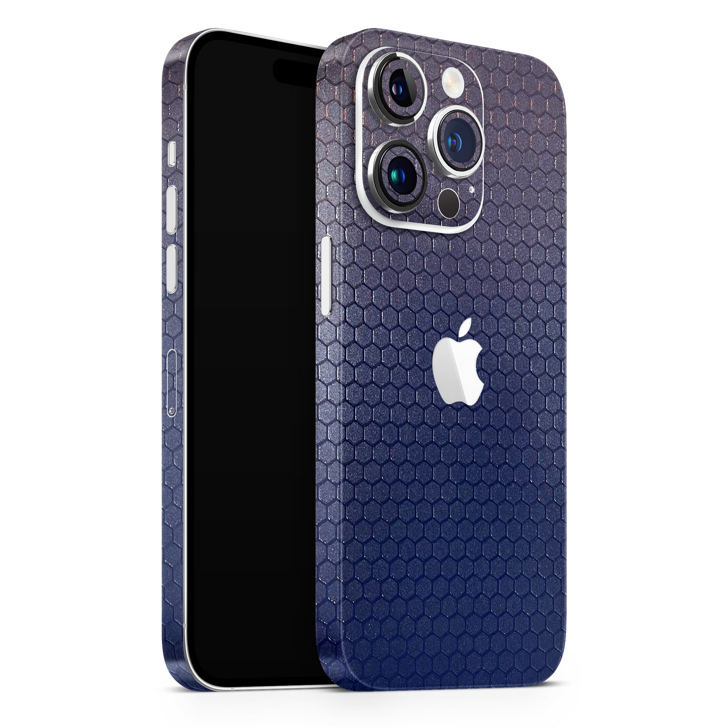 Premium Blue Honeycomb 3D Textured Phone Skin