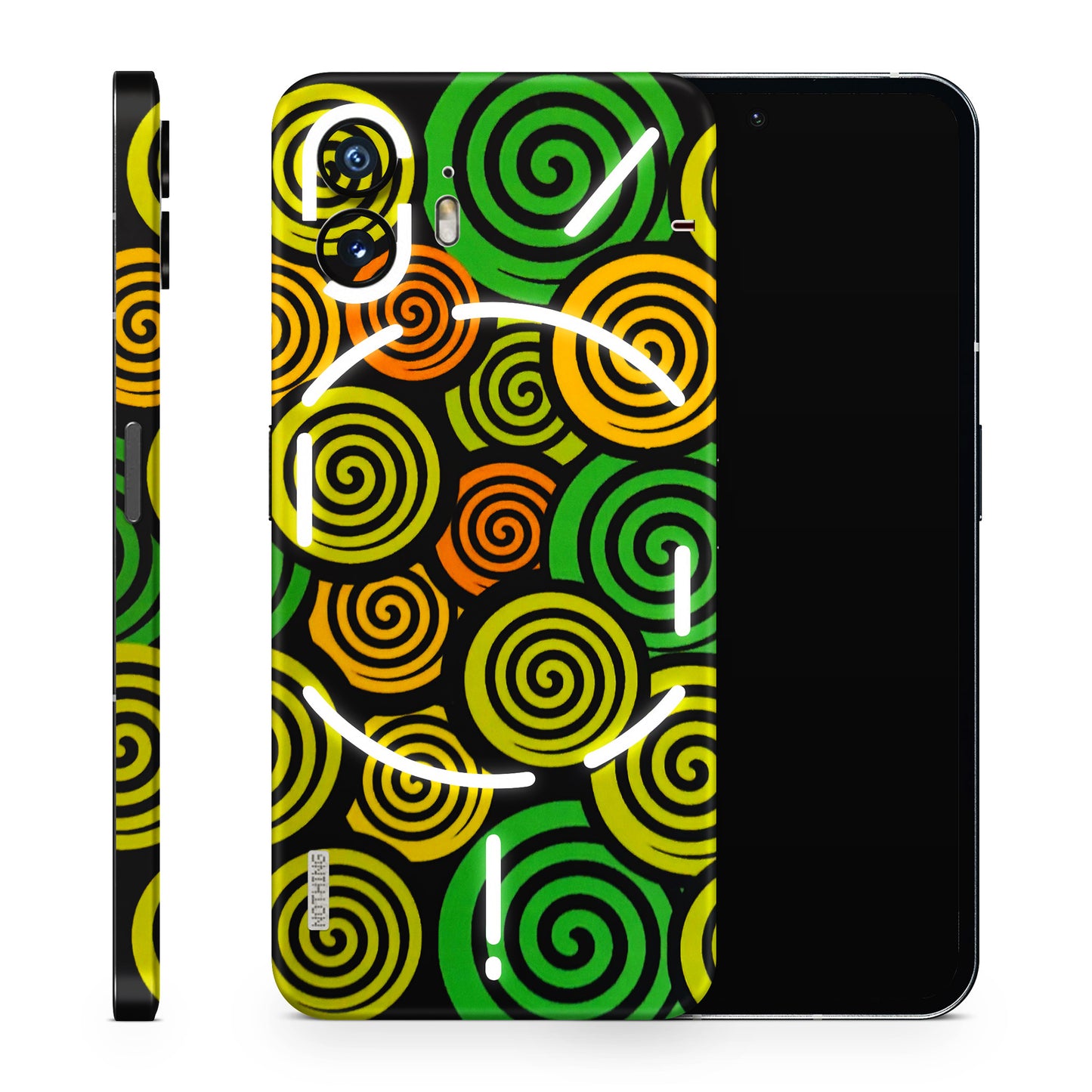 Crazy Spiral Matte Finish Phone Skin
