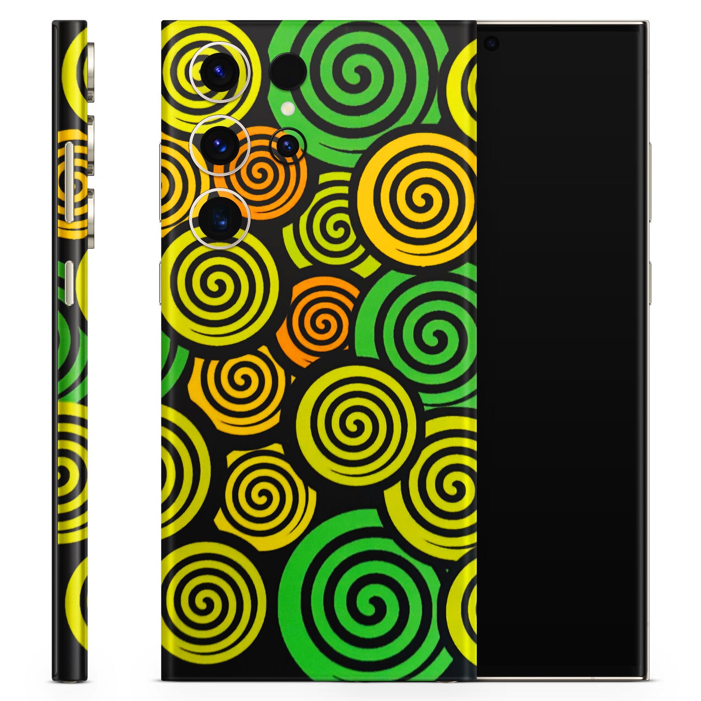 Crazy Spiral Matte Finish Phone Skin