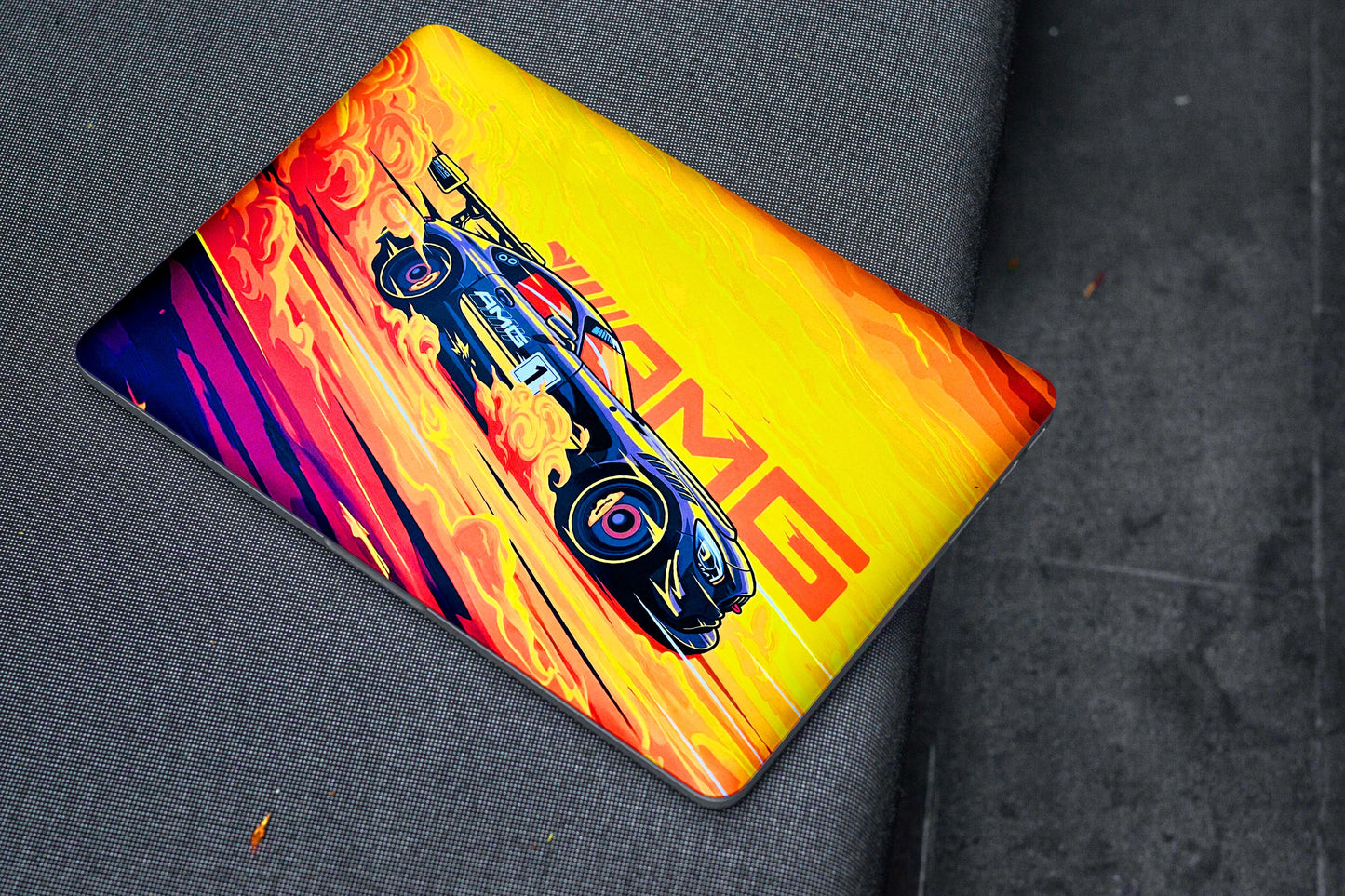 AMG Supercar 3D Textured Laptop Skin