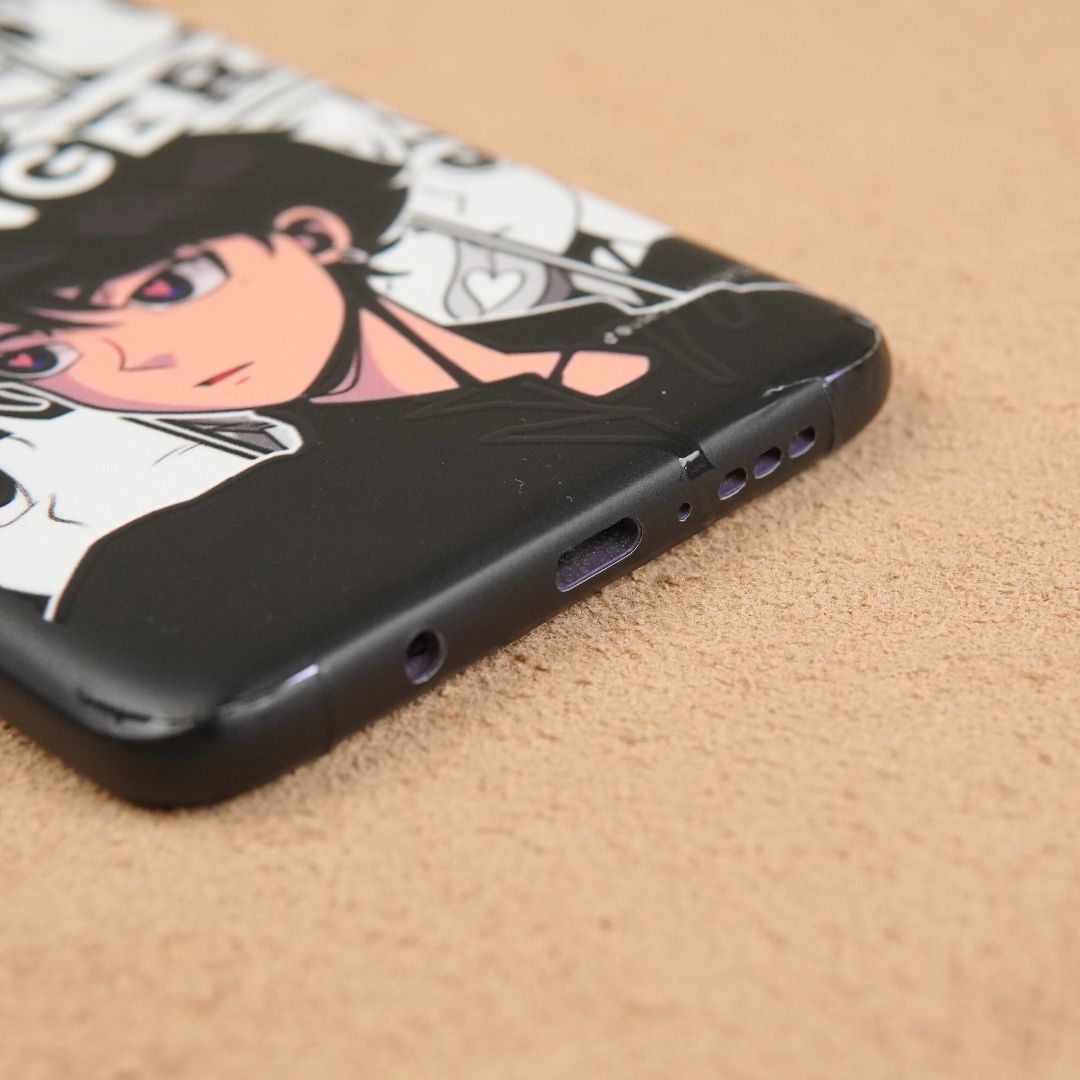 Danger Anime 3D Textured Phone Skin