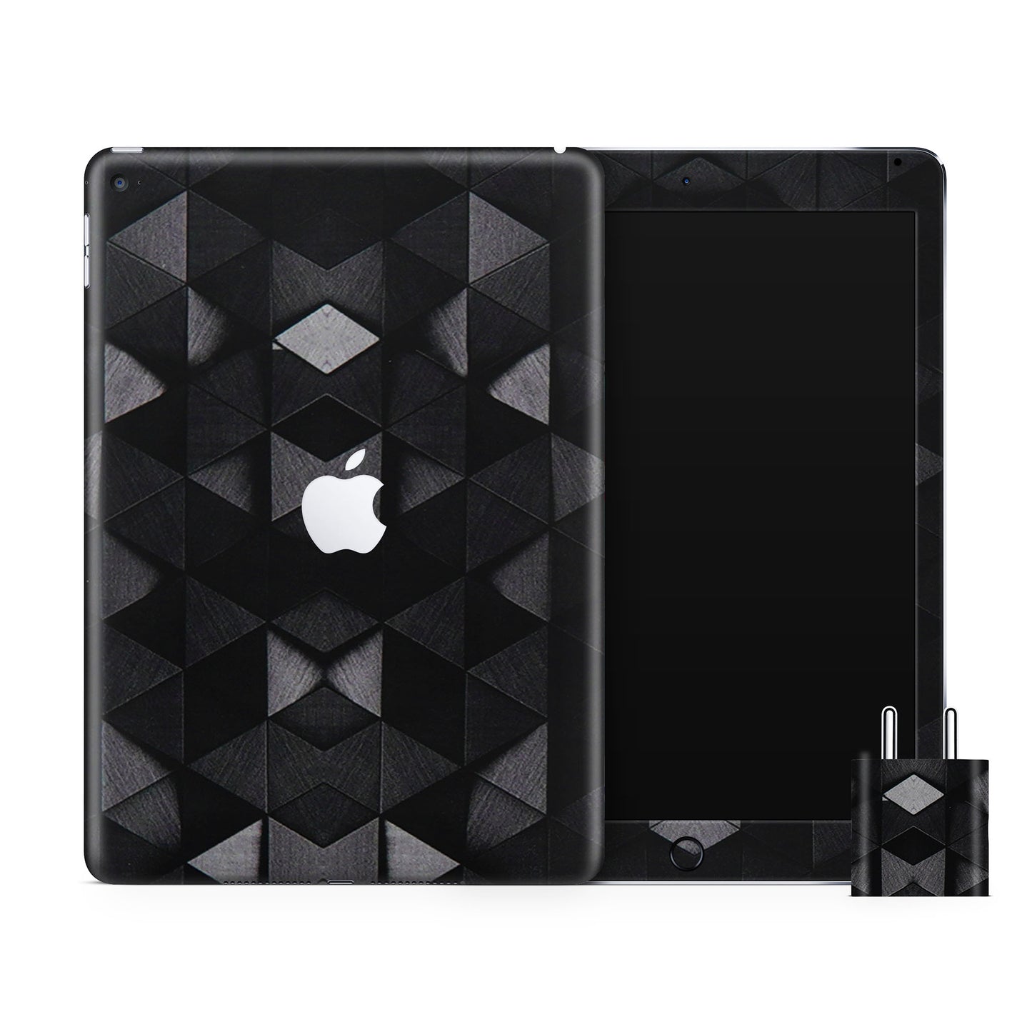 Black Triangle Affair Matte Finish Skin For iPad/Tablet