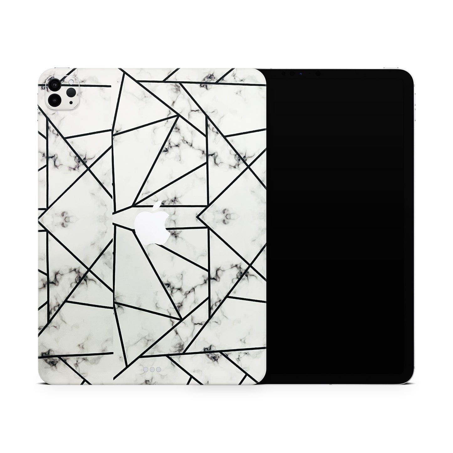 White Marble Pattern 3D Textured Finish Skin For iPad/Tablet