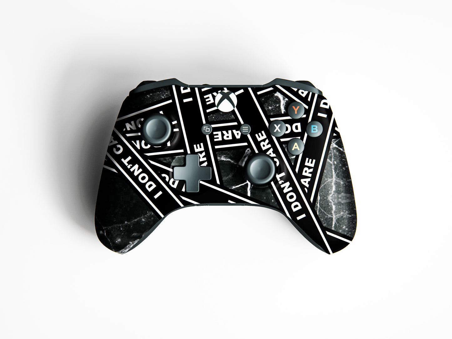 I Don't Care Matte Finish Controller Skin