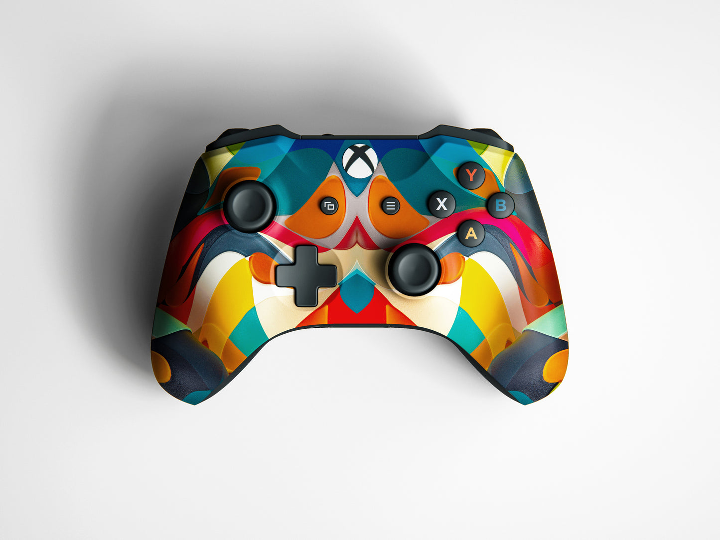 Xbox Series S Blue And Orange Paint Matte Finish Skin