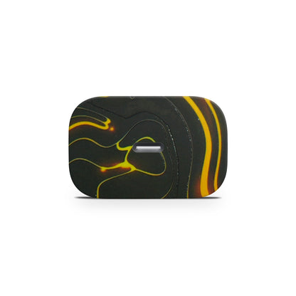 Black Golden Lines 3D Textured Skin For Charger