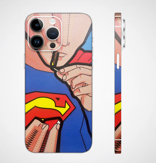 Superman Sutta 3D Embossed Phone Skin - Skinly