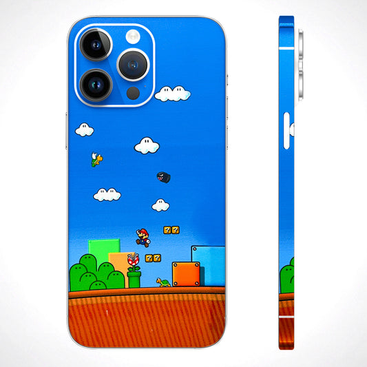Mario Game Scene Matte Finish Phone Skin