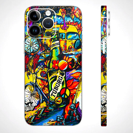Cool Beer Bottle 3D Embossed Phone Skin - Skinly
