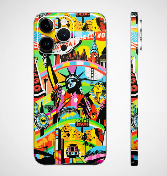 Crazy Hollywood 3D Embossed Phone Skin
