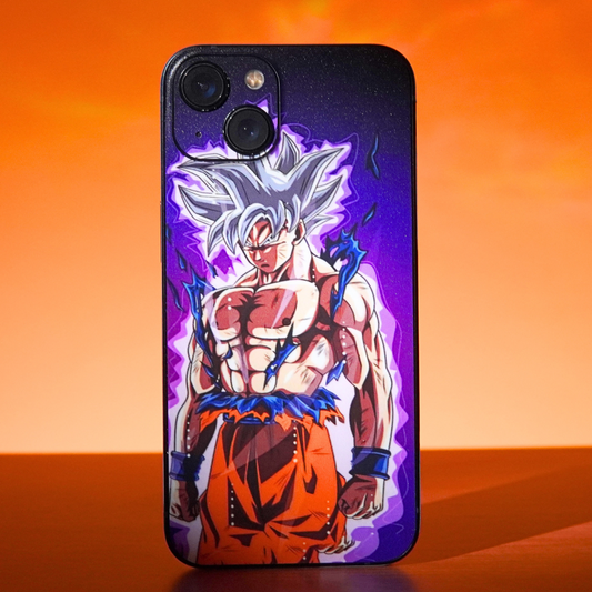 Goku Purple Anime 3D Textured Phone Skin - Skinly