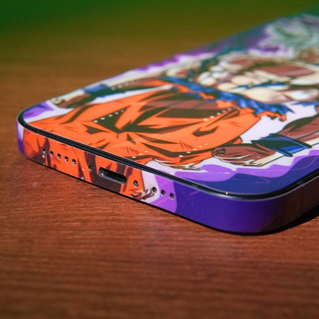 Goku Purple Anime 3D Textured Phone Skin - Skinly