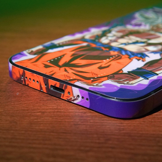 Goku Purple Anime 3D Textured Phone Skin - Skinly
