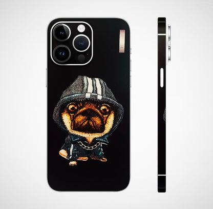 Puppy N Hoodie 3D Embossed Phone Skin - Skinly
