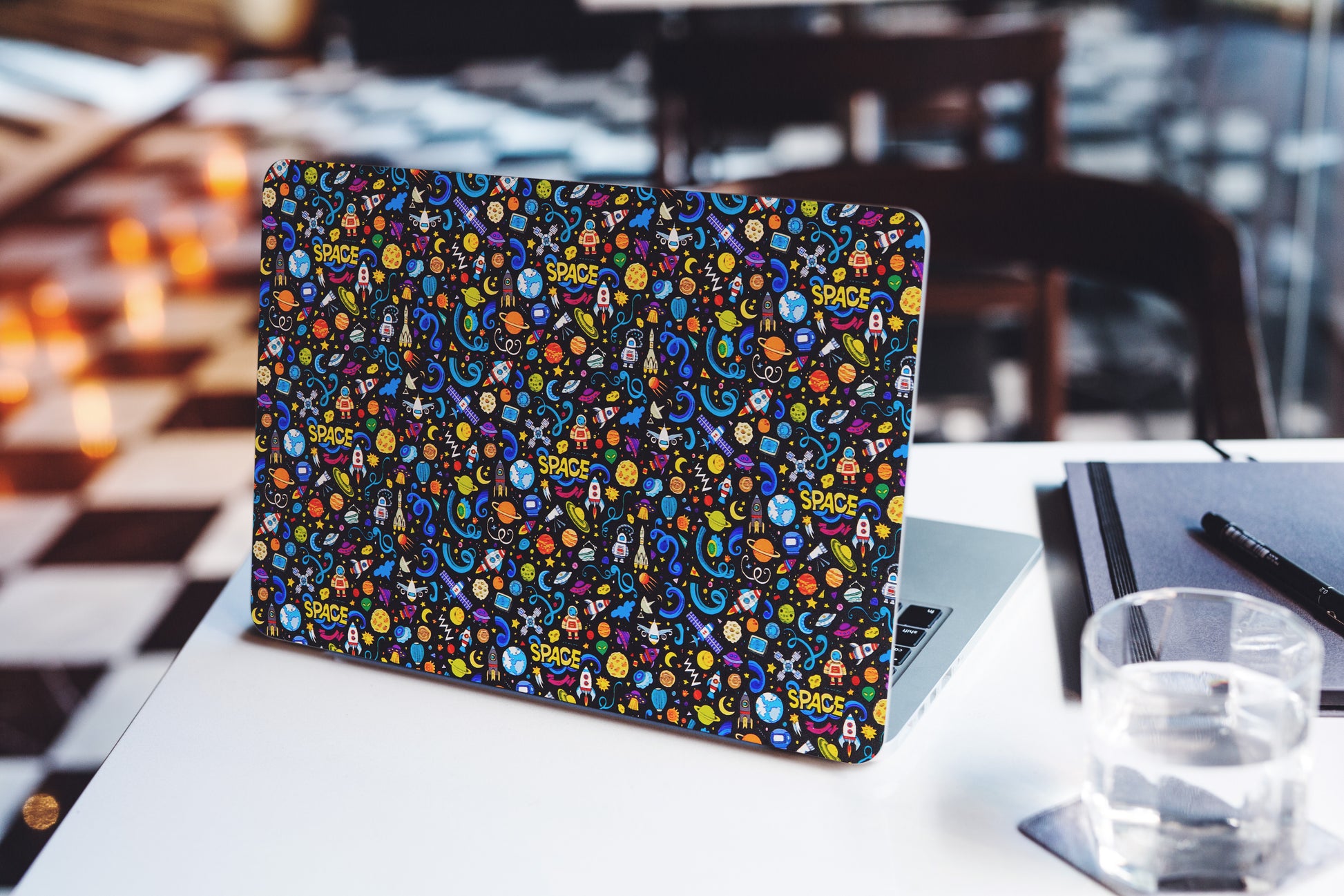 Space Doodles 3D Textured Laptop Skin - Skinly