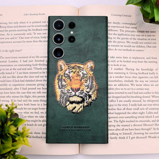 Leather Feel Tiger 3D Textured Phone Skin - Skinly