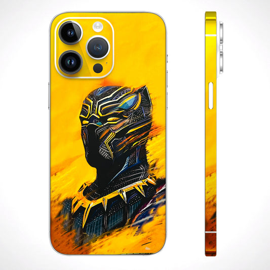 Yellow Panther 3D Textured Phone Skin