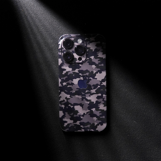 Black/Grey Camoflaunge 3D Textured Phone Skin - Skinly
