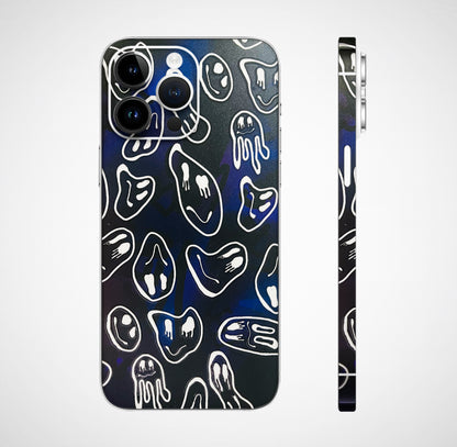 Distorted Smileys 3D Embossed Phone Skin - Skinly