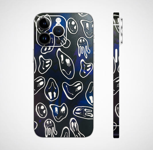 Distorted Smileys 3D Embossed Phone Skin