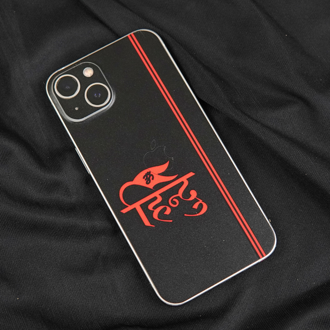 Hindu Black 3D Textured Phone Skin - Skinly