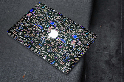 Colourful Doodles Matte Finish Laptop Skin