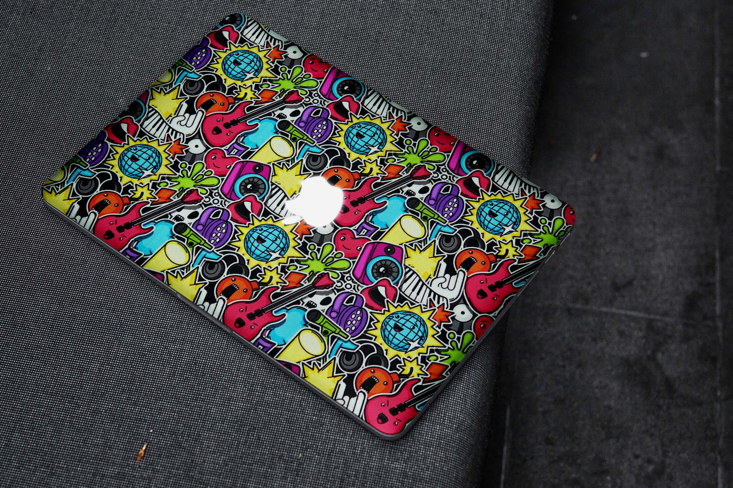 Musical Graffiti Matte Finish Laptop Skin