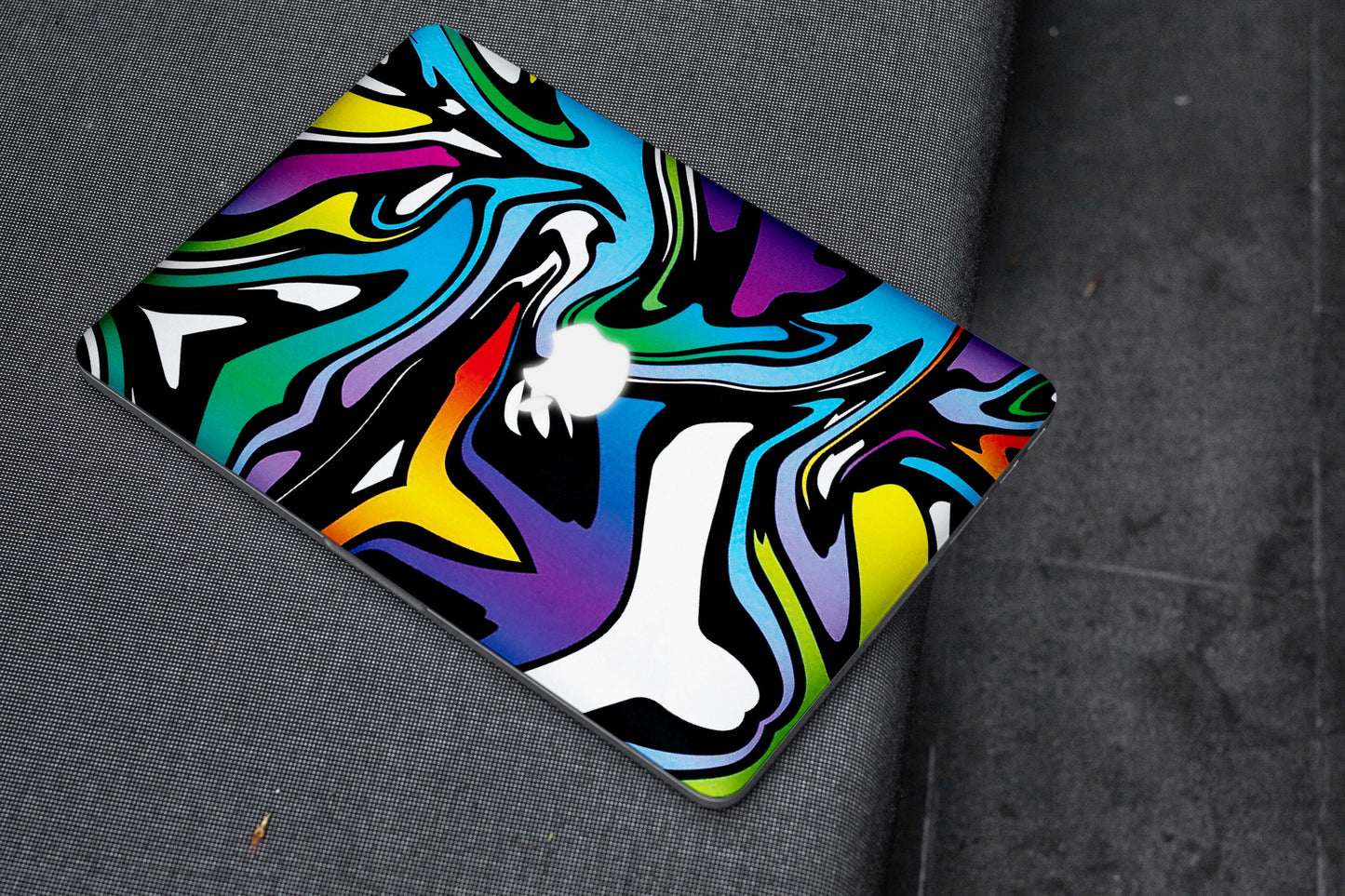 Abstract Colour Paints Matte Finish Latest Laptop Skin