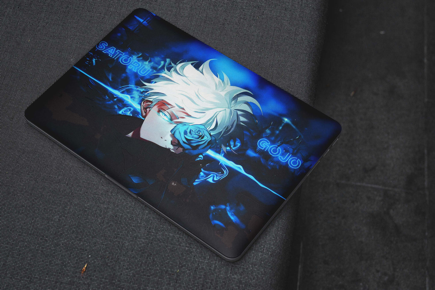 Satoru Gojo Anime 3D Textured Laptop Skin