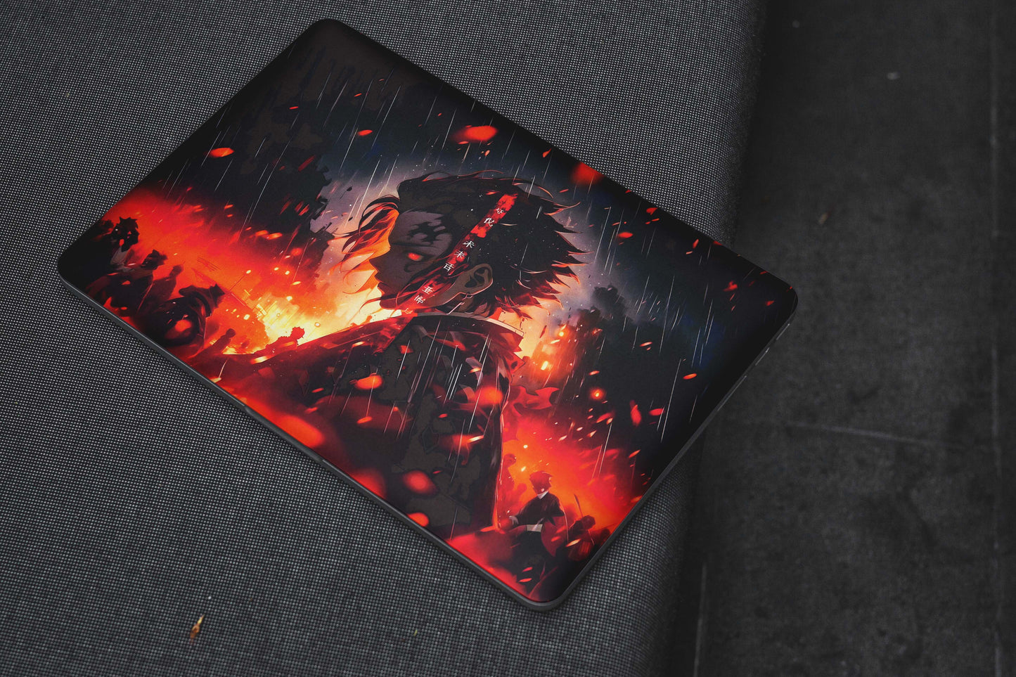 Kamado Tanjiro Demon Slayer Anime 3D Textured Laptop Skin