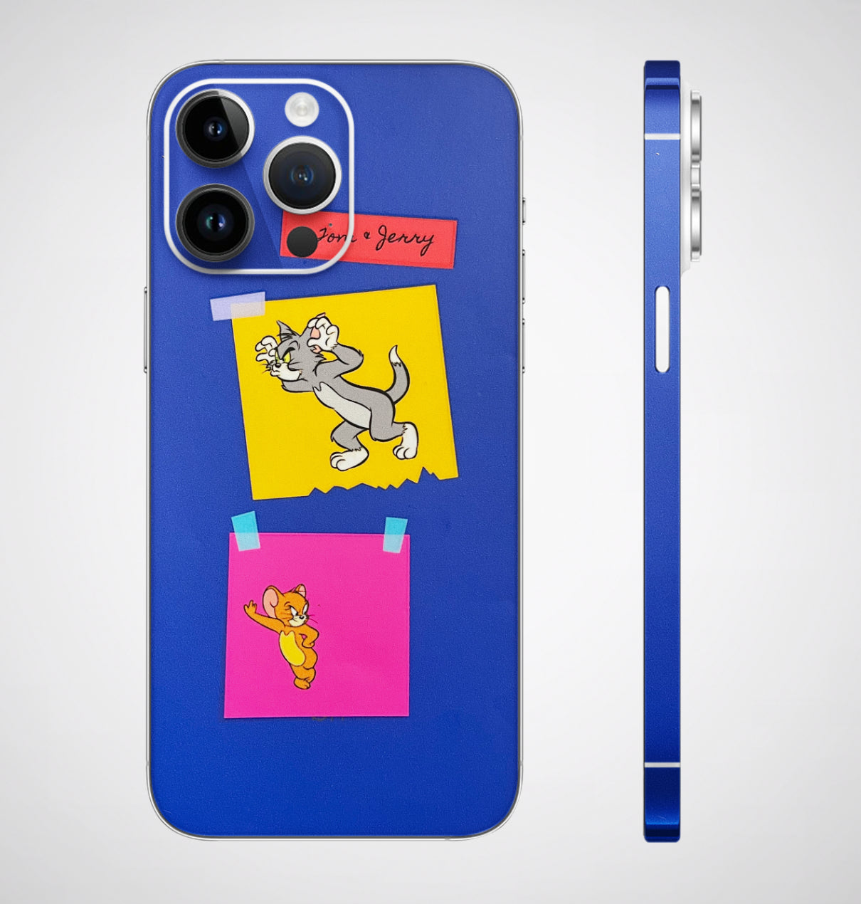 Tom N Jerry Sticky Notes 3D Embossed Phone Skin - Skinly