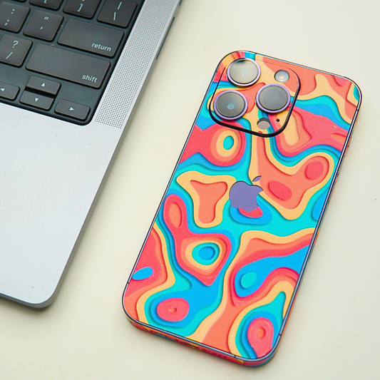 Abstract Swirl 3D Textured Phone Skin