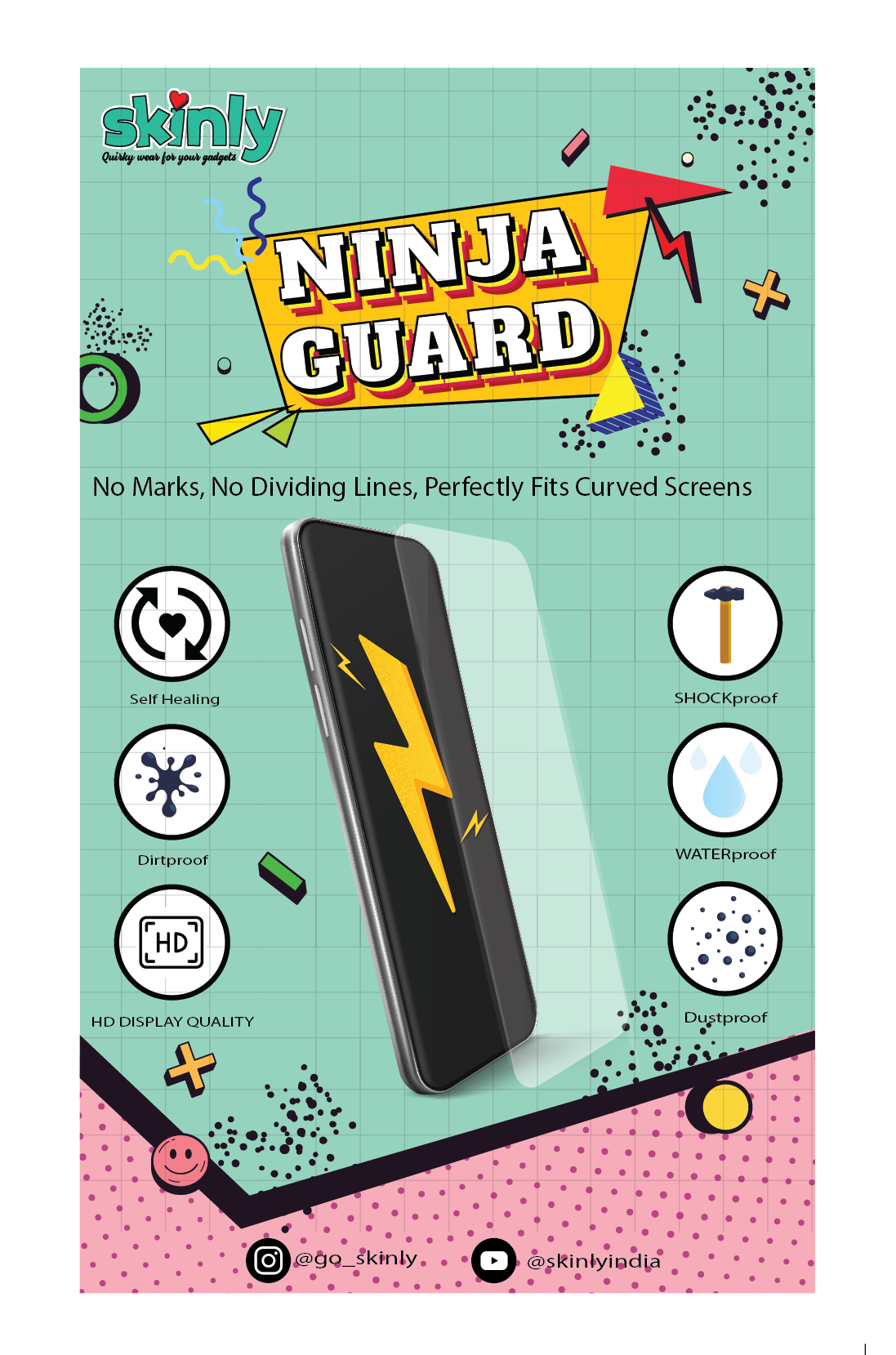 Ninja Guard Protection For iPhones/Samsung/Oneplus - Skinly