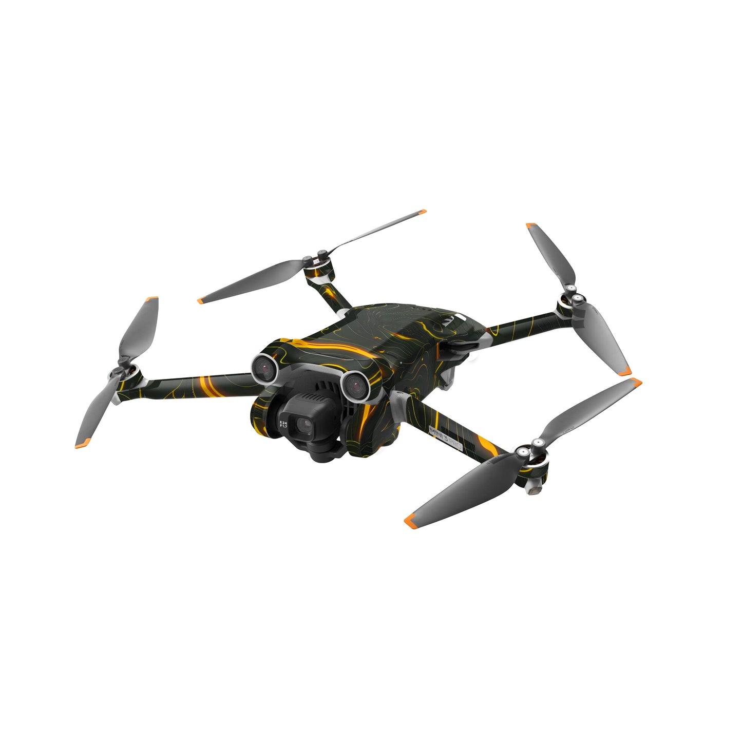 Black Golden Lines 3D Textured Drone Skin