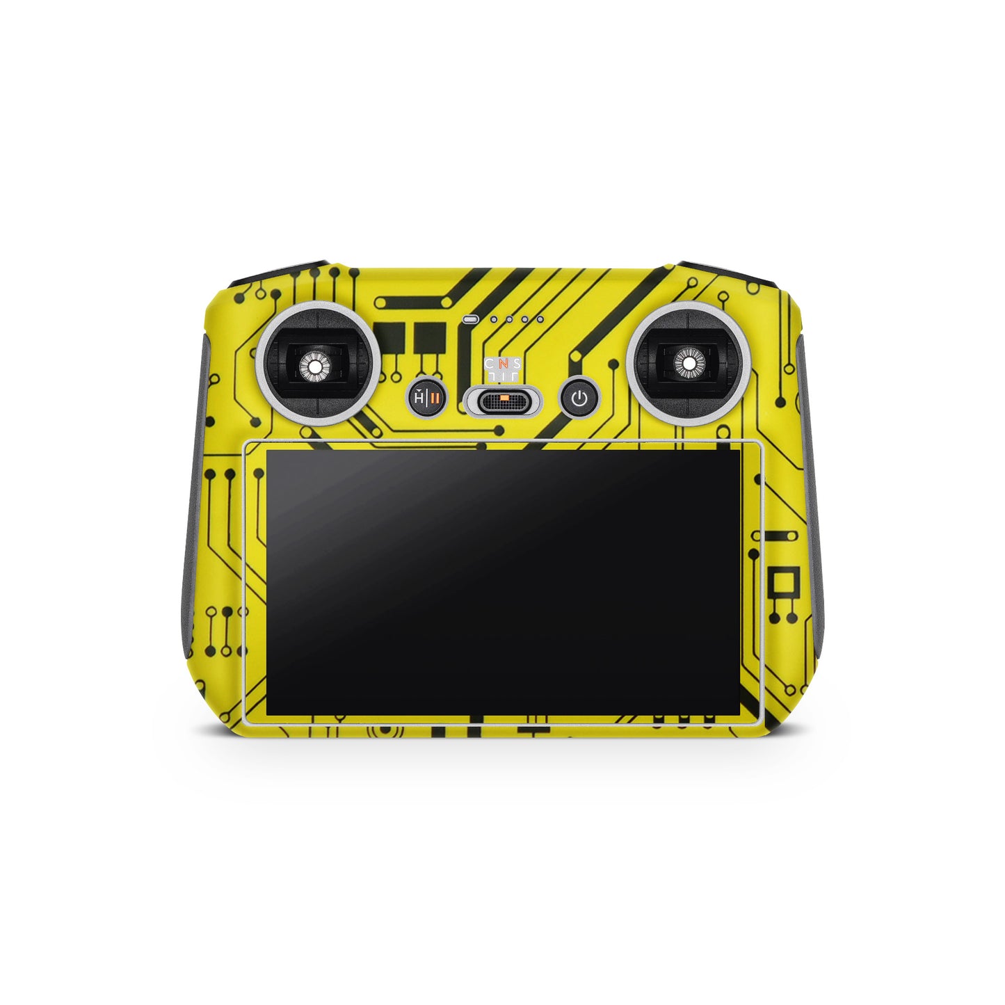 Yellow Tech Circuit Matte Finish Drone Skin