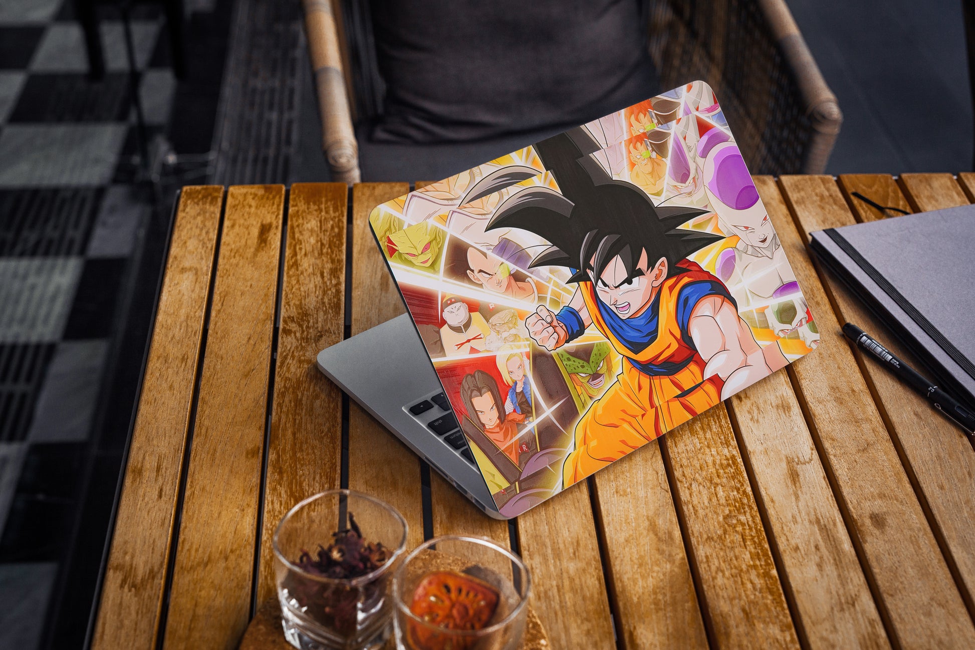 Goku DBZ 3D Textured Laptop Skin - Skinly