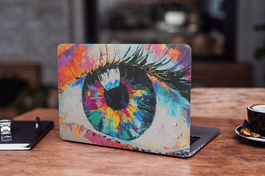Colourful Eye Abstract 3D Vision Textured Laptop Skin - Skinly