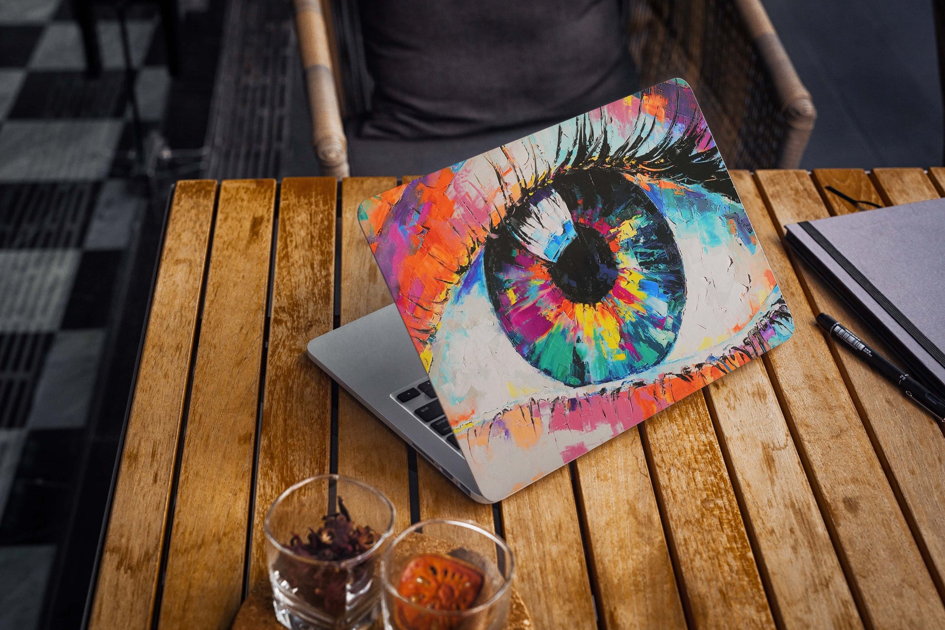 Colourful Eye Abstract 3D Vision Textured Laptop Skin - Skinly