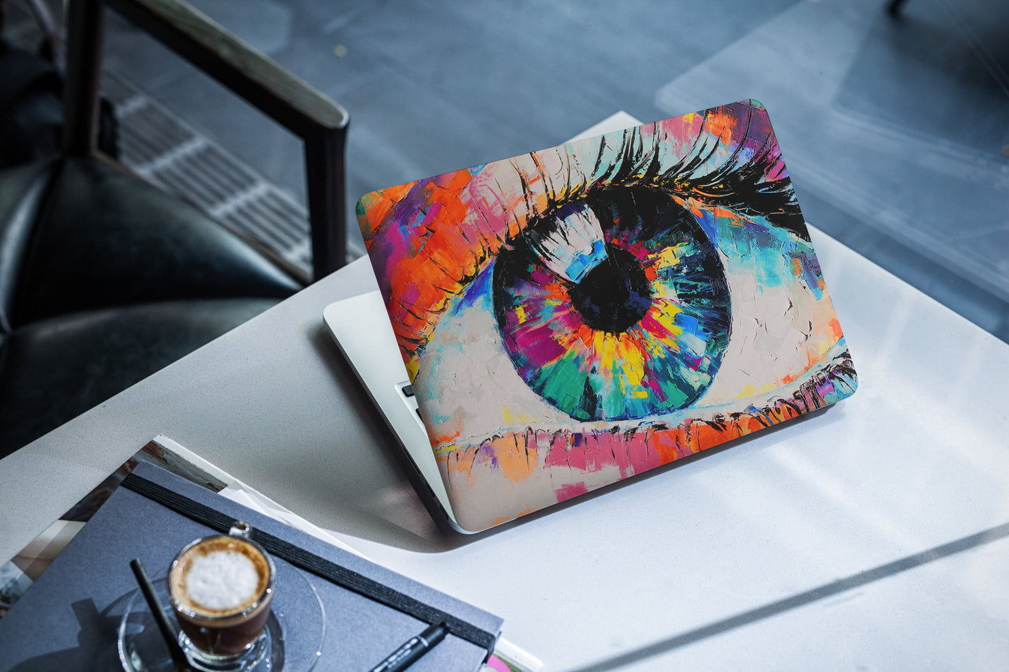 Colourful Eye Abstract 3D Vision Textured Laptop Skin - Skinly