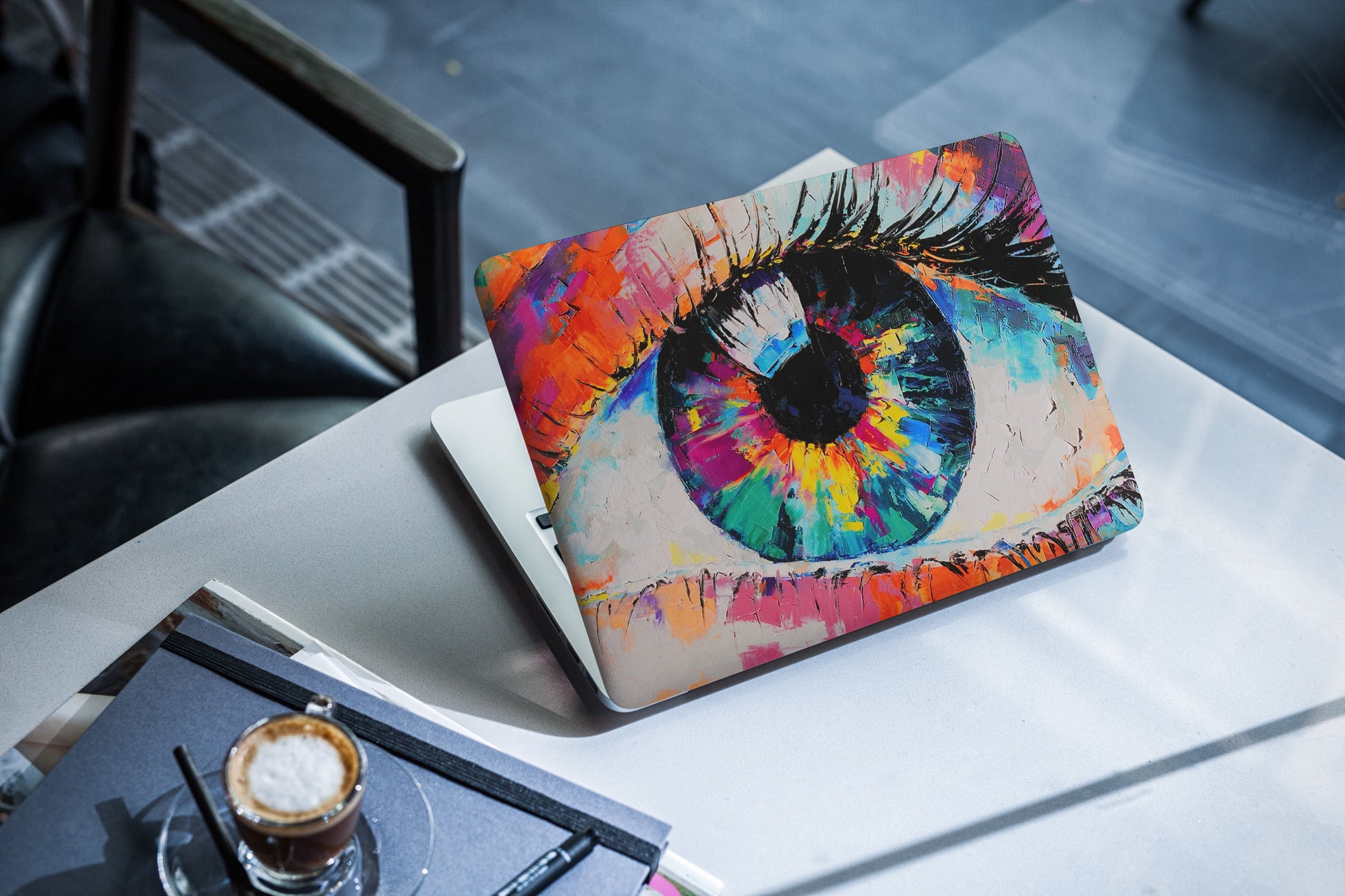 Colourful Eye Abstract 3D Vision Textured Laptop Skin - Skinly