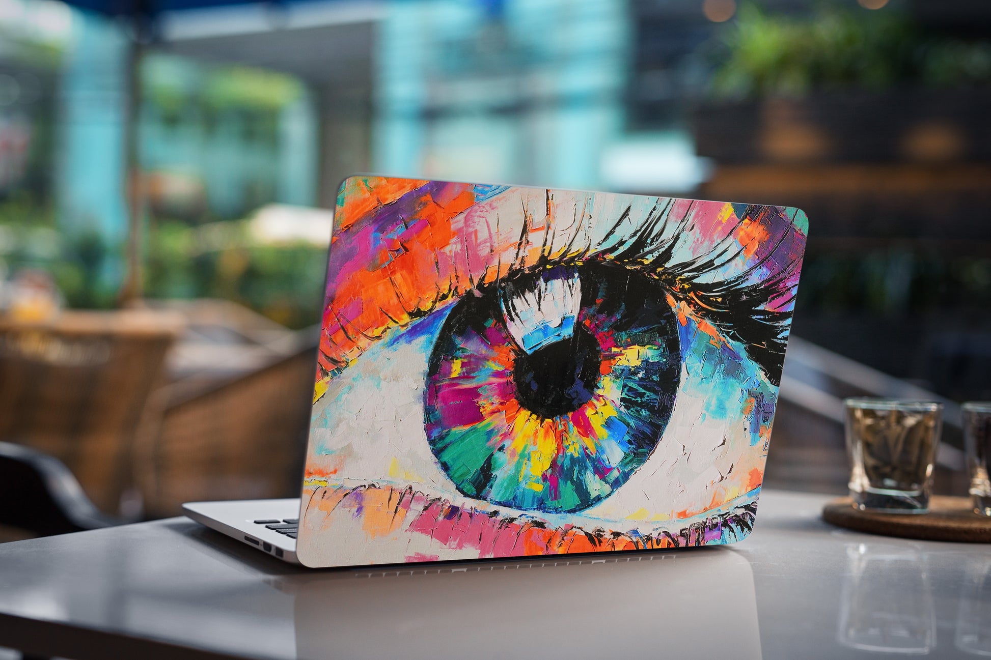 Colourful Eye Abstract 3D Vision Textured Laptop Skin - Skinly