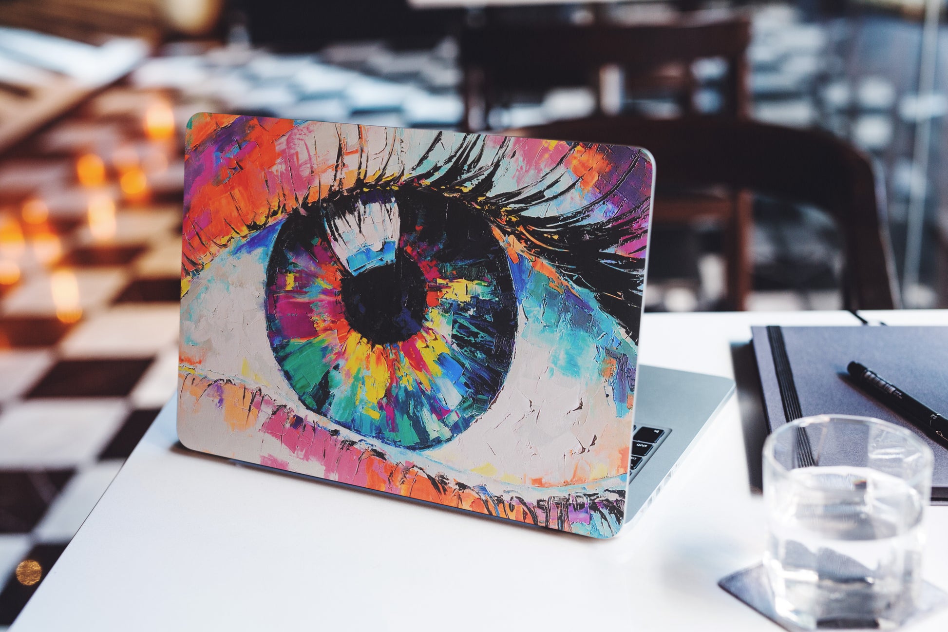 Colourful Eye Abstract 3D Vision Textured Laptop Skin - Skinly