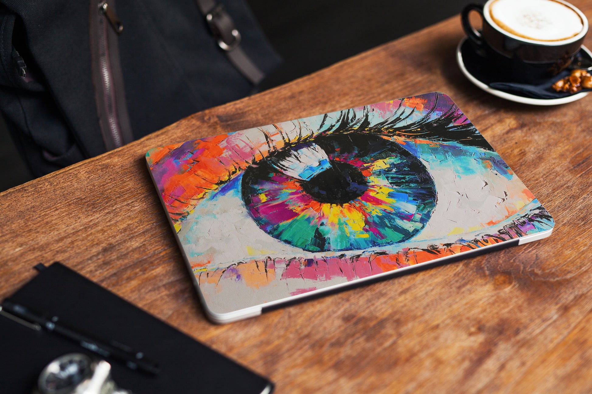 Colourful Eye Abstract 3D Vision Textured Laptop Skin - Skinly